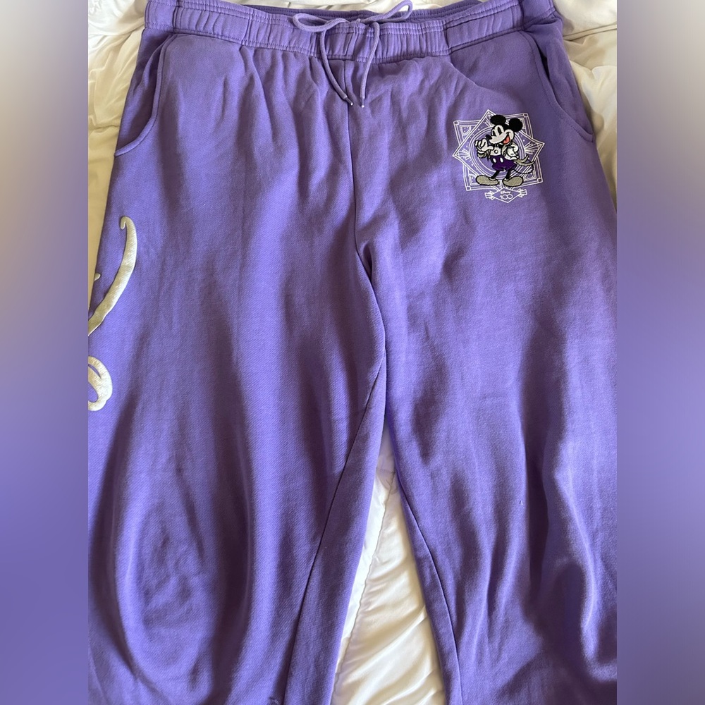 Disney 100 Anniversary Purple Sweatpants